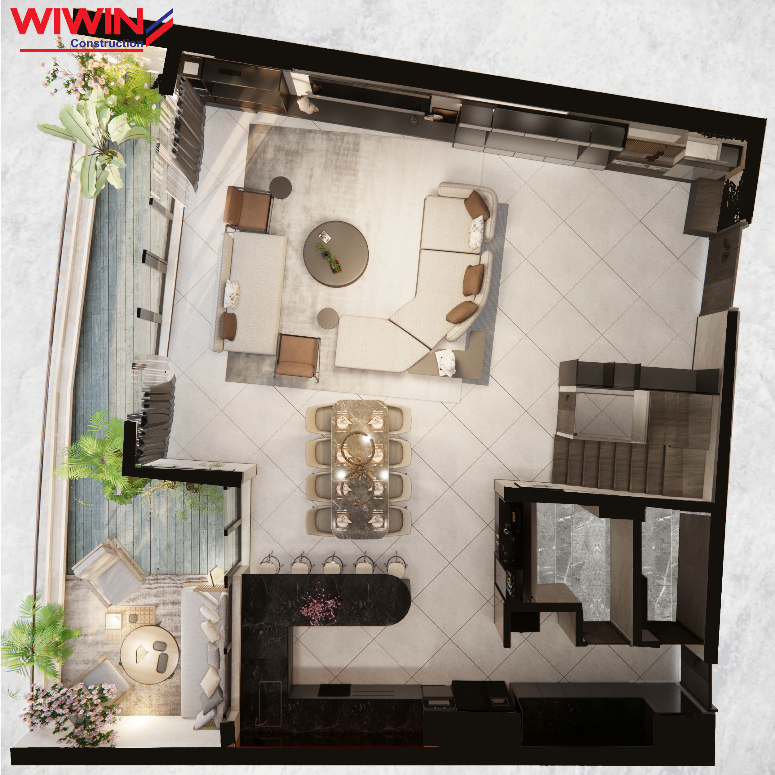 GATEWAY APARTMENT PROJECT - PENTHOUSE - Xây Dựng Vũng Tàu